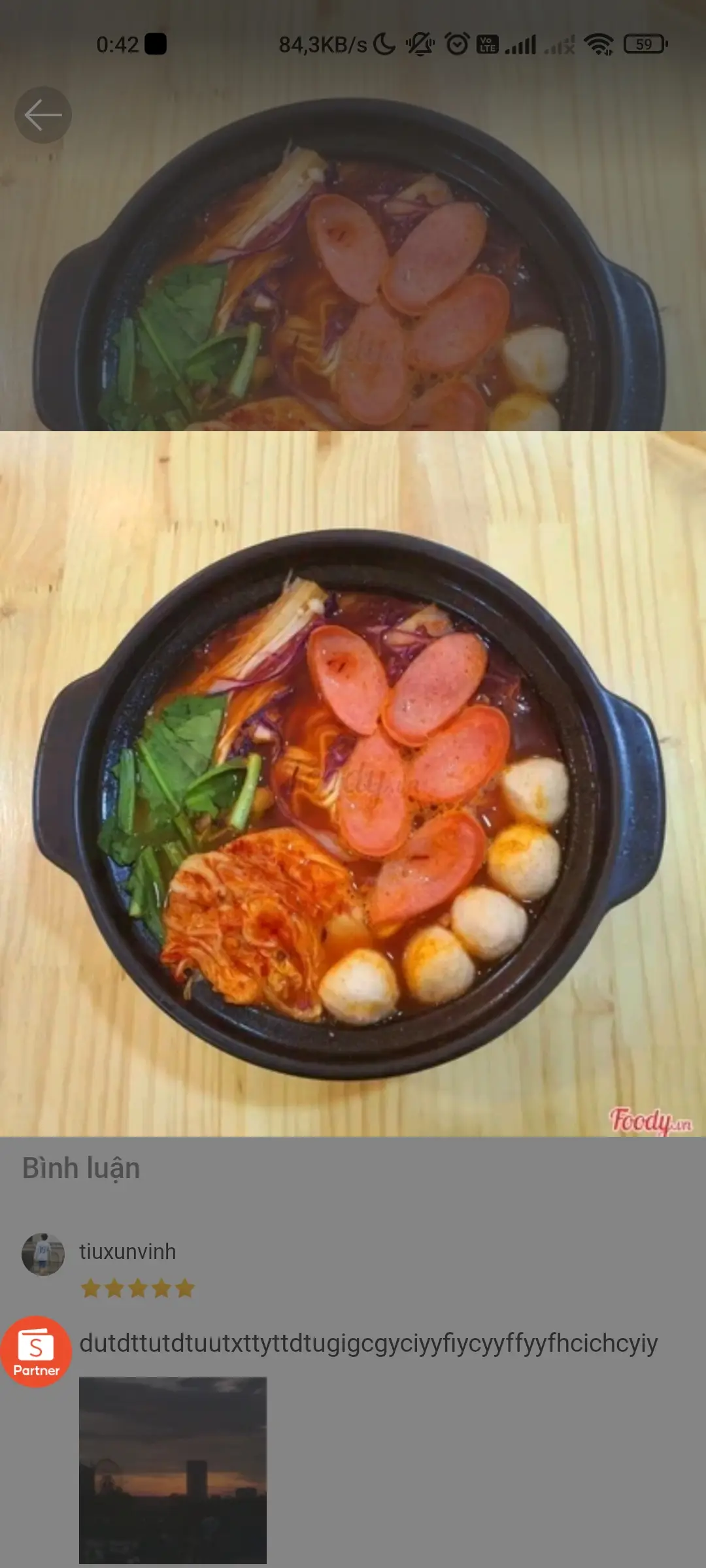 Hình ảnh Mì Cay Kim Chi-Xúc xích