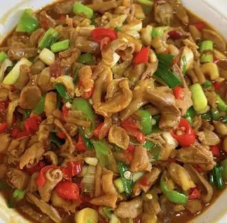 Hình ảnh Mề gà xào chua cay (酸辣鸡杂)