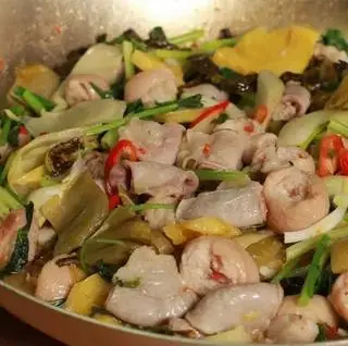 Hình ảnh Lòng thập cẩm xào dưa