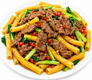 Hình ảnh Nui xào bò