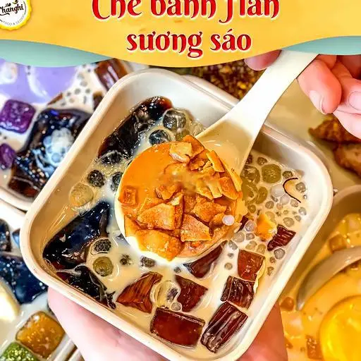 Hình ảnh Chè bánh flan sương sáo