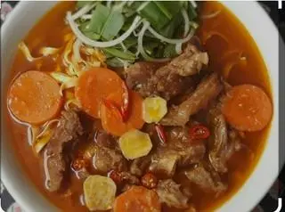 Hình ảnh mì tươi bò kho 