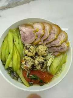 Hình ảnh Bún mọc thịt