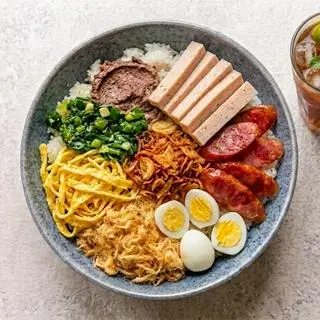 Hình ảnh Xôi mặn + trà tắc