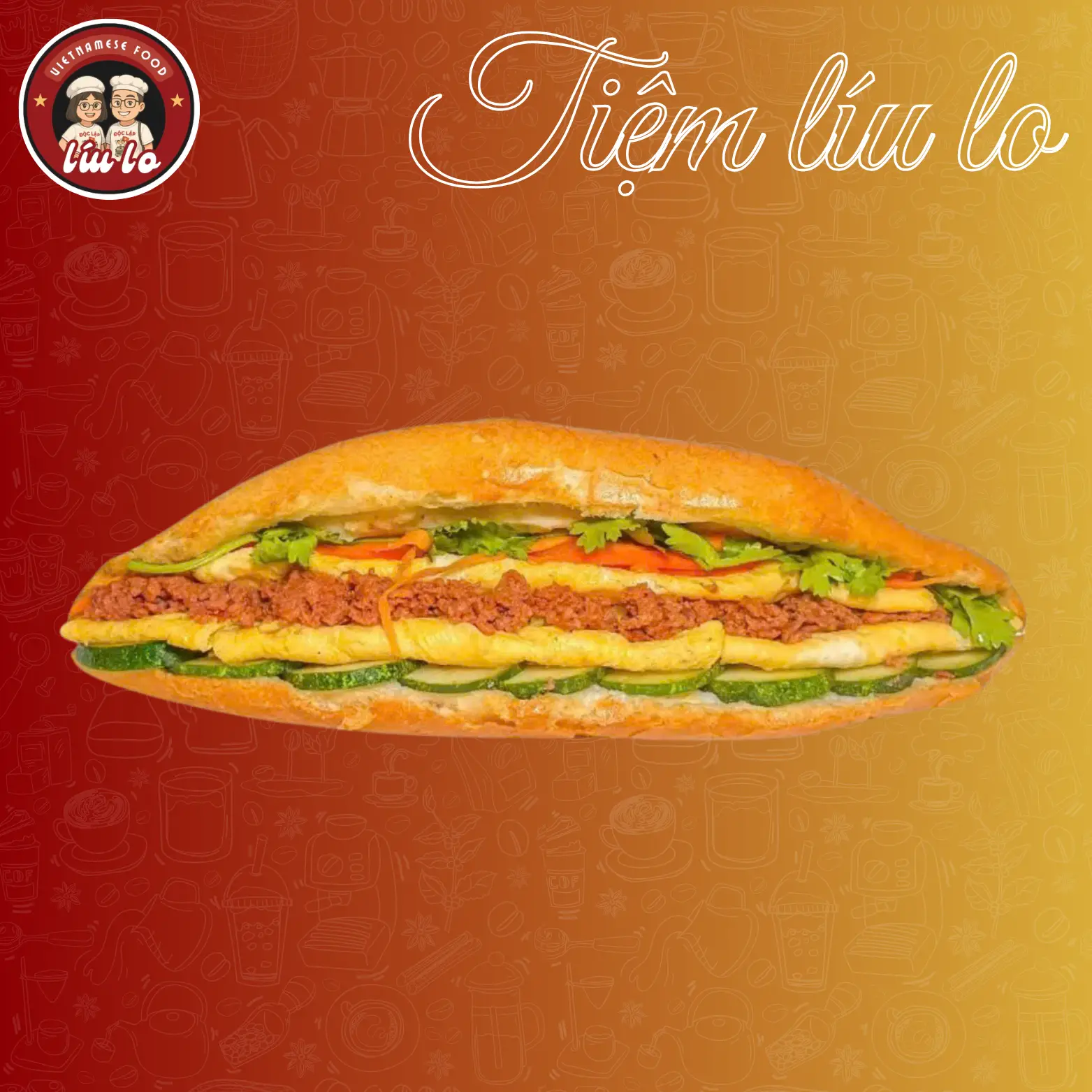Hình ảnh Bánh mì pate trứng