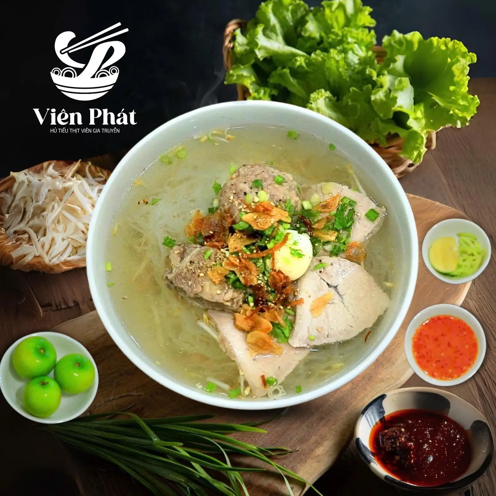 Hình ảnh Hủ tiếu sườn thịt viên (Nước/Khô)