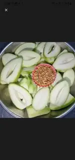 Hình ảnh Xoài non - Xoài bao tử gọt sẵn 500g ăn kèm mắm ruốc /muối Tây Ninh