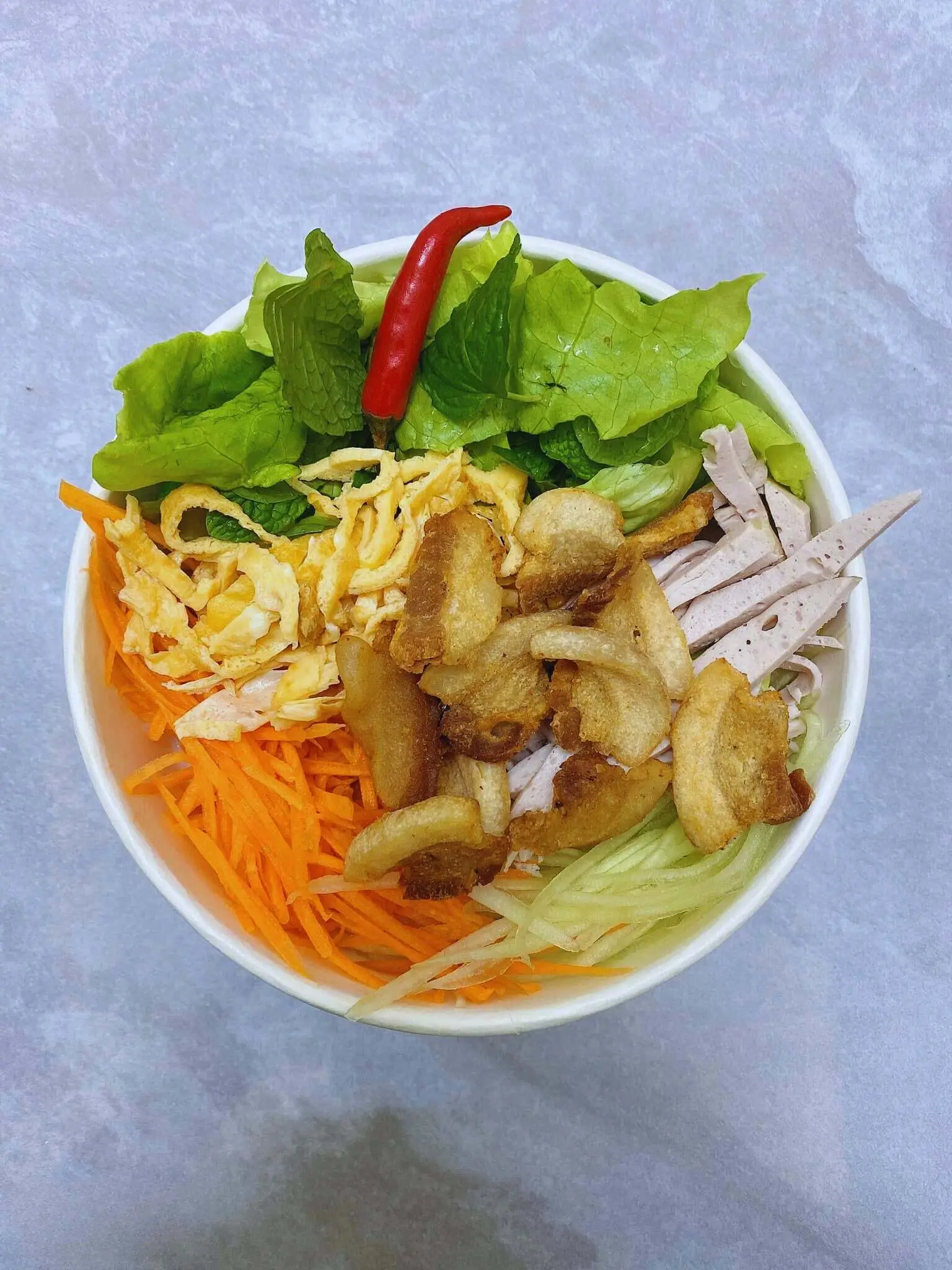 Hình ảnh Bún Trộn Tóp Mỡ