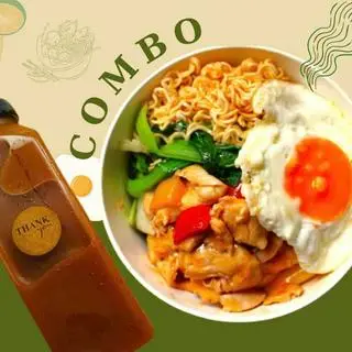 Hình ảnh Combo mì gà trứng la - trà tắc (Ly)