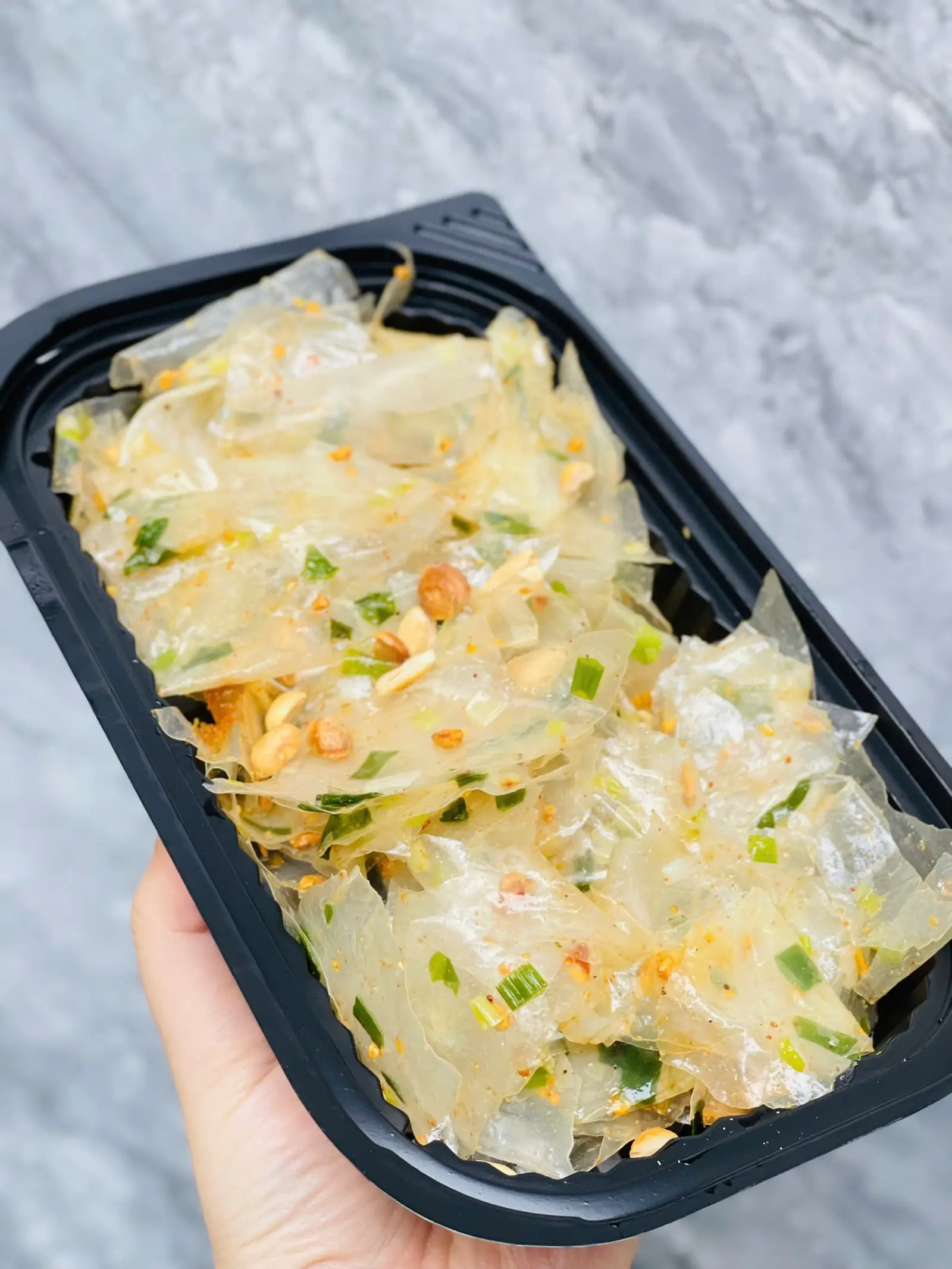 Hình ảnh Bánh Tráng Dẻo Trộn Mỡ Hành