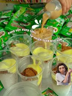 Hình ảnh milo dầm sữa đặc 