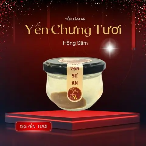 Hình ảnh Yến chưng tươi hồng sâm Yến Tâm An - hũ 100ml