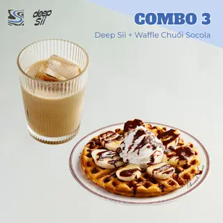 Hình ảnh Combo 3: Deep Sii + Waffle Chuối Socola
