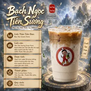 Hình ảnh Bạch Ngọc Tiên Sương (Bạc Xỉu Sữa Tươi - Ly 700ml)