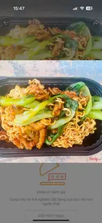 Hình ảnh Mì da gà sốt Hàn Quốc