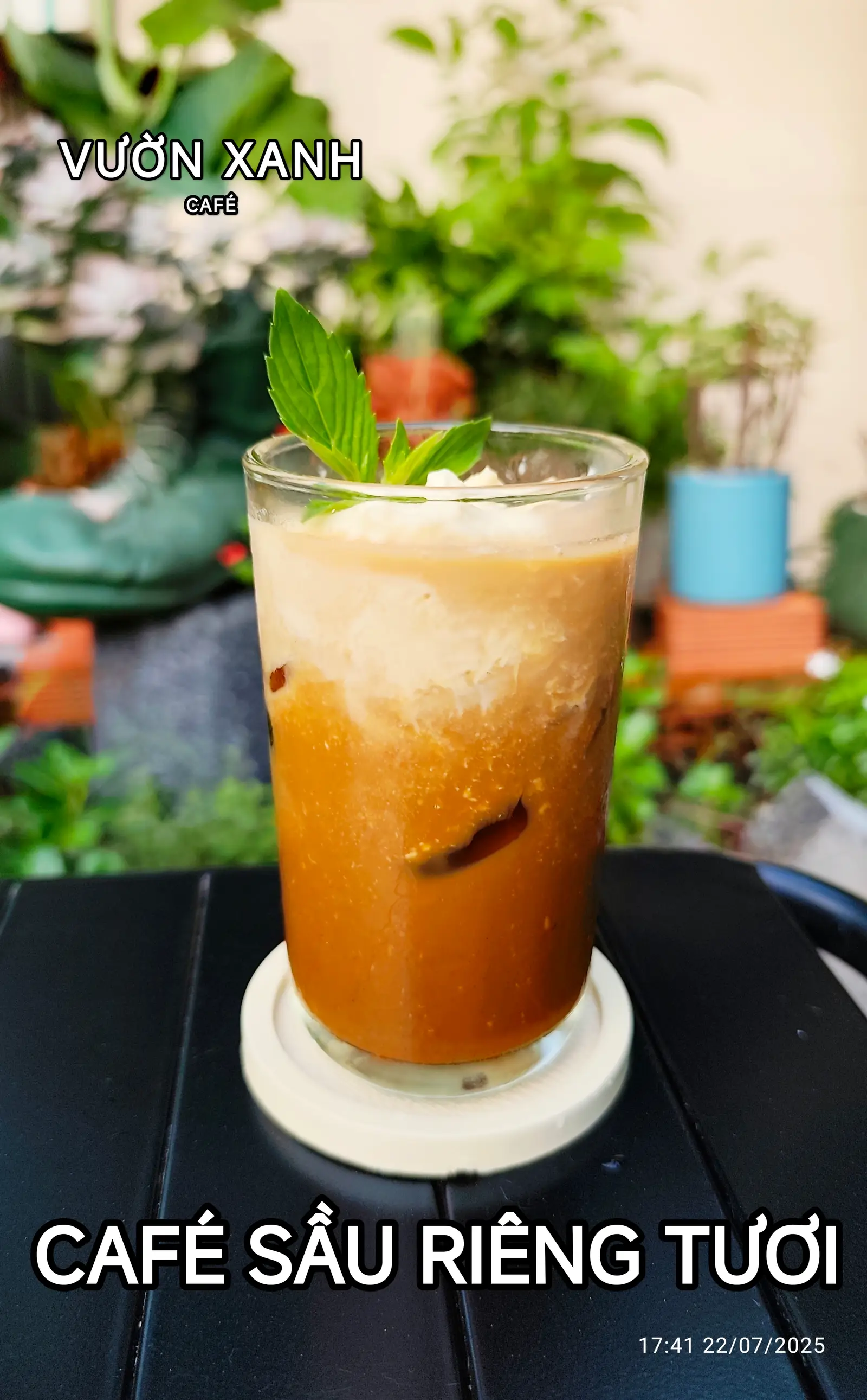 Hình ảnh Café sầu riêng tươi