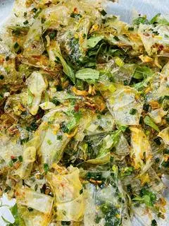 Hình ảnh bánh tráng trộn ủ bơ hành phi 