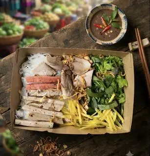 Hình ảnh Bún mắm nêm Thịt- Chả- Nem chua