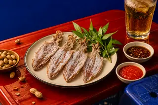 Hình ảnh Khô mực Phú Quốc nướng than 