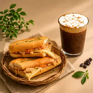 Hình ảnh Combo BMQ Pate phô mai + 01 nước tự chọn