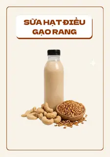 Hình ảnh Sữa hạt điều gạo rang