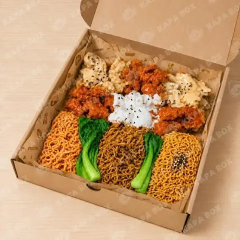 Hình ảnh Box gà 6 vị 3 loại mì