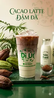 Hình ảnh Cacao latte - cacao nguyên chất và sữa tươi béo mịn