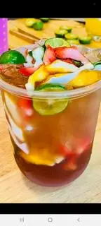 Hình ảnh Trà đào cá dẻo khổng lồ