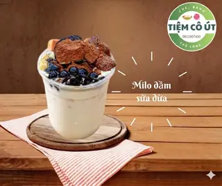 Hình ảnh Milo dầm sữa dừa trân châu đường đen