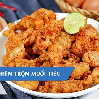 Hình ảnh 1 hộp da gà chiên mắm 