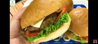 Hình ảnh combo 2 buger bò trứng phô mai ko rau ko ớt