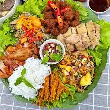 Hình ảnh Vịt nướng nửa con - bún - canh măng tiết