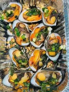 Hình ảnh sò lông nướng mỡ hành 