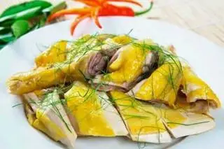 Hình ảnh gà hấp 1/2 con - tặng 1 hũ sốt chấm 