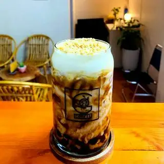 Hình ảnh Trà sữa kem dừa nướng  trân châu