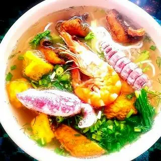 Hình ảnh Bánh đa trắng hải sản