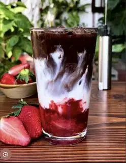 Hình ảnh Cacao latte dâu