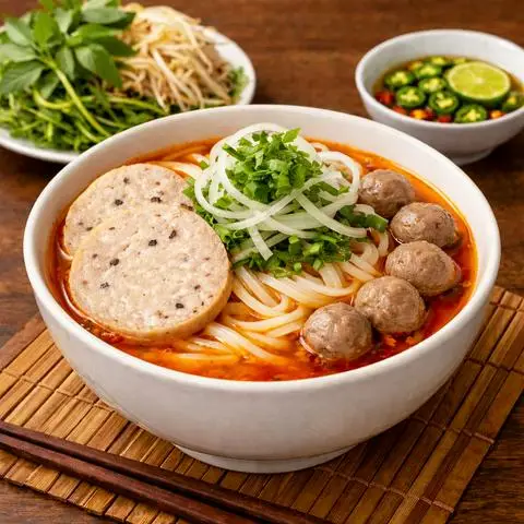 Hình ảnh Bún Bò Chả Tiêu Bò Viên