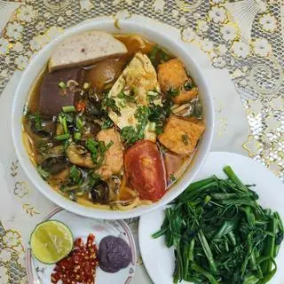 Hình ảnh Combo 2 tô Canh bún cua chả Chiên 