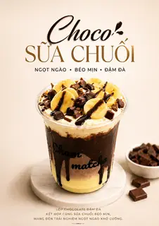 Hình ảnh Choco sữa chuối