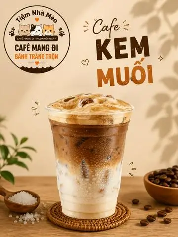 Hình ảnh cafe kem muối