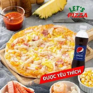 Hình ảnh Combo 1 Pizza Hải Sản sốt Cocktail size 26 + 1 Pepsi 330ml