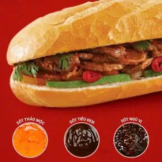 Hình ảnh Bánh Mì Bò Tiêu Đen