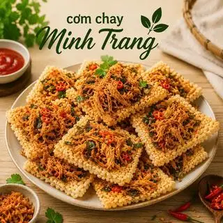 Hình ảnh cơm cháy chà bông khô gà chay 200gr