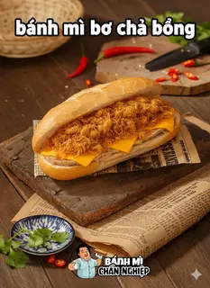 Hình ảnh Bánh mì bơ chà bông