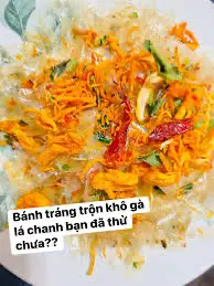 Hình ảnh Bánh Tráng trộn khô gà lá chanh