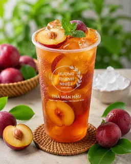 Hình ảnh Trà hoa quả mận hậu