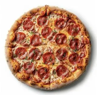 Hình ảnh Pizza Salami Heo ( xúc xích sấy khô)