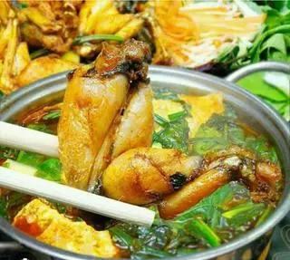 Hình ảnh lẩu ếch măng cay