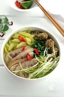 Hình ảnh bánh đa sườn thịt
